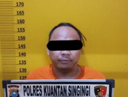 Satreskrim Polres Kuansing Amankan Pelaku Tindak Pidana Persetubuhan Anak Di Bawah Umur