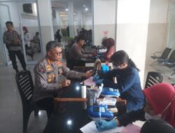 Sambut Hari Jadi Humas Polri ke 72, Polda Riau Gelar Donor Darah