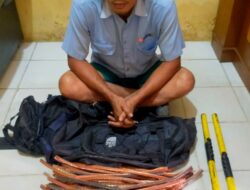 Bersama Security PT IKPP, Polsek Tualang Tangkap Pencuri Cable Grounding