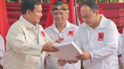 Terima Dukungan Projo, Prabowo: Saya Sepenuh Hati Bersatu dengan Jokowi, Tidak Lain di Depan dan Belakang