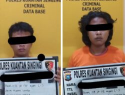 Tim Mata Elang Satres Narkoba Polres Kuansing Berhasil Menangkap 2 Pelaku Tindak Pidana Narkotika Jenis Sabu di Lokasi Berbeda
