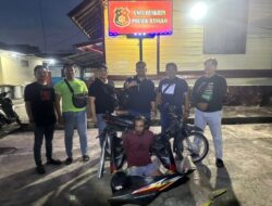 Aksi Nekat Pencurian Motor di Siang Bolong Terekam CCTV, Pelaku Diringkus Polsek Bangko