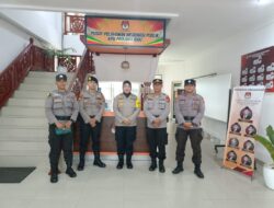 Kunjungi Kantor KPU, Subsatgas Biddokkes OMB LK 2023 Polda Riau Berikan Pelayanan dan Pastikan Kesehatan Personel