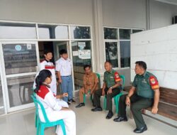 Babinsa 01 Tambun Berikan Materi wawasan kebangsaan Pada Siswa PKL Di Kantor Desa Setia Mekar