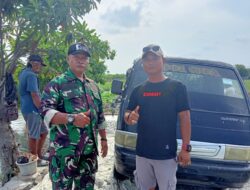 Dekat Dengan Warga Binaan Babinsa Monitoring Pembangunan Jembatan Jalan Penghubung