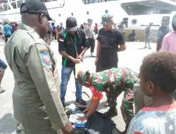 Koramil 1710-07/Mapurujaya Bersama Polsek Mimika Timur dan Pemerintah Distrik Mimika Timur Lakukan Razia Miras