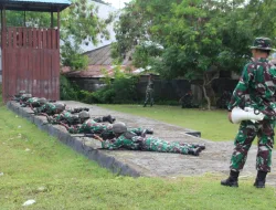 Tingkatkan Naluri Tempur, Prajurit Yonmarhanlan X Laksanakan Latihan Materi Tembak Tempur Ofensif