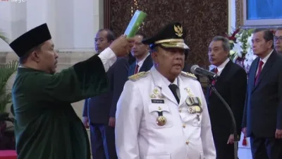 Presiden Jokowi Lantik Edy Natar Nasution Jadi Gubernur Riau