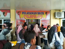 Adanya Pemberkasan PPPK, Pemohon SKCK di Polres Kuansing Membludak