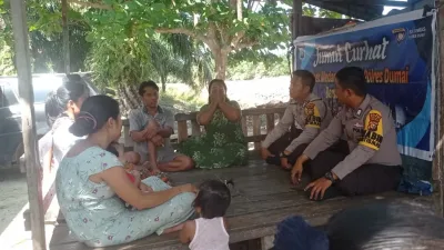 Implementasikan Polri Hadir Ditengah Masyarakat, Polsek Medang Kampai Gelar Jumat Curhat