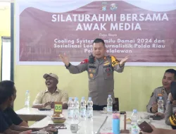 Kapolres Pelalawan Coffee Morning Bersama Wartawan Ajak Ciptakan Pemilu Damai 2024