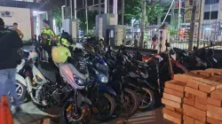 Polisi Amankan 16 Unit Sepeda Motor di Jalan Tuanku Tambusai Dumai