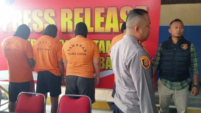 Terekam CCTV, 3 Pelaku Curanmor di Pekanbaru Ditangkap