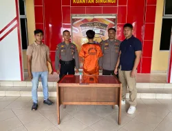 Tim Mata Elang Satresnarkoba Polres Kuansing Bekuk Tersangka Tindak Pidana Narkotika Jenis Sabu di Desa Jake