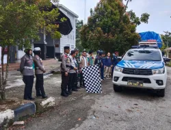 Polri dan TNI Bersinergi Kawal Distribusi Logistik Kotak Suara Perdana ke Kecamatan Kuala Kampar dan Kecamatan Teluk Meranti 
