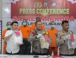 Sita 5,1 Kilogram Sabu, AKBP Suwinto Pimpin Rilis Penangkapan Peredaran Narkotika di Kabupaten Pelalawan