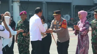 Kapolda Sumut Antar Keberangkatan Presiden RI Selepas Kunker di Sumut
