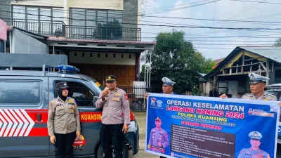 Satgas Binluh Gencarkan Kampanye Keselamatan Berlalu Lintas Dalam Ops Keselamatan LK 2024