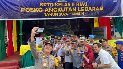 Kapolda Riau Beserta Rombongan Lakukan Peninjauan dan Pengecekan Pos PAM di Wilkum Polresta Pekanbaru