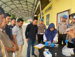 Satnarkoba Polres Kampar Tes Urine Personil