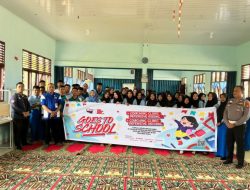 Satlantas Polres Kampar Bersama ISDC Polda Riau Gelar Giat Police Goes To School di SMAN 1 Tambang