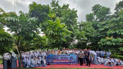 Satlantas Polres Pelalawan Bersama Tim ISDC laksanakan “Police Goes To School” ke Sekolah SMP 3 dan SMA 1 Bandar Sei Kijang