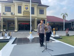 Apel Jam Pimpinan, Kapolres Kampar Sampaikan Beberapa Poin Penekanan