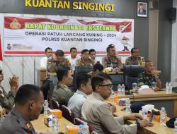 Polres Kuansing Gelar Rapat Koordinasi Eksternal Operasi Patuh LK 2024