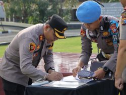 Kapolres Kuansing Pimpin Upacara Sertijab Kabag Ops, Kasat Intelkam dan Kapolsek Hulu Kuantan