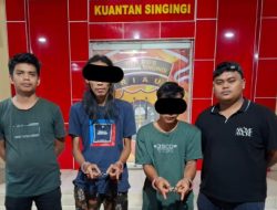 Tim Mata Elang Polres Kuansing Berhasil Meringkus 2 Pengedar Sabu di TKP Berbeda