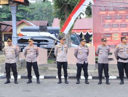 Polres Kuansing Gelar Apel Gabungan Pengamanan Pembukaan Event Pacu Jalur Tradisional 2024