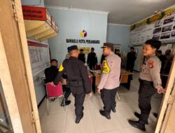 Pastikan Kamtibmas Kondusif, Subsatgas SAR Gelar Patroli ke Bawaslu Kota Pekanbaru