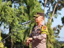 Polres Kuansing Gelar Apel Bersama dan Patroli Skala Besar Dalam Rangka Persiapan Pengamanan Pelantikan Presiden dan Wakil Presiden Terpilih