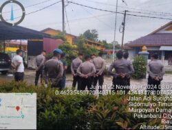 Sebanyak 45 Personil Subsatgas PAM Kantor Penyelenggara Pilkada Ikuti Apel Pagi