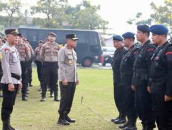Polda Riau Melaksanakan Apel Pengecekan Personil PAM TPS, Siap Sukseskan Pilkada Riau 2024