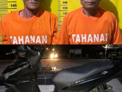 Kurang Dari 24 Jam, 2 Pelaku Curanmor Diamankan Polsek Minas