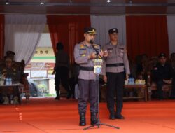Siap Amankan Pilkada Kampar 2024, Kapolres Kampar Pimpin Upacara Pemberangkatan Personil PAM TPS