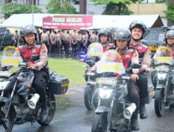 Hari H Pemungutan dan Perhitungan Suara, Polda Riau Menggelar Patroli Skala Besar