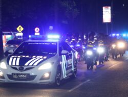 Kembali, Pasukan Power On Hand Kapolda Riau Melaksanakan Patroli Skala Besar