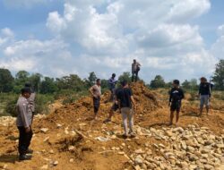 Satreskrim Polres Kuansing Tertibkan PETI di Desa Sungai Alah Hulu Kuantan