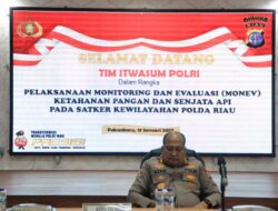 Itwasum Polri Lakukan Monev Senpi dan Ketahanan Pangan di Polresta Pekanbaru