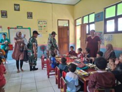 Babinsa Koramil 11/Pebayuran Bantu Distribusikan Makanan Bergizi untuk Ribuan Pelajar