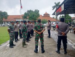Koramil 11 Pebayuran Bersama Polsek Gelar Apel Siaga Antisipasi Tawuran pada Libur Isra Mi’raj dan Imlek 2025