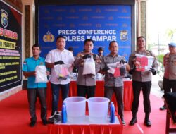 Ajak Masyarakat Berantas Narkoba, Polres Kampar Musnahkan 3,4 Kg Sabu dan 181 Pil Ekstasi