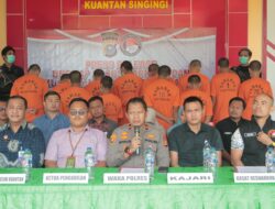 Polres Kuansing Gelar Press Release Ungkap Kasus Narkoba dan Pemusnahan Barang Bukti