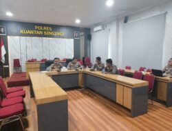 Polres Kuansing Laksanakan Zoom Meeting Rapat Ketahanan Pangan Tahun 2025