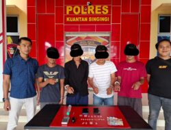 Polisi Bekuk 4 Pelaku Narkoba di Kecamatan Sentajo Raya