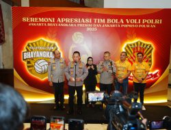 Hadiri Seremoni Apresiasi Tim Voli, Kapolri: Terus Bawa Harum Nama Institusi