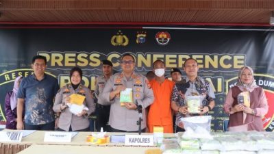 Sita 29 Kg Sabu dan 413 Butir Pil Ekstasi, Kapolres Dumai Apresiasi Jajarannya Membongkar Jaringan Narkotika Internasional
