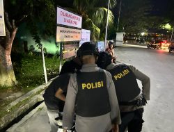 Jaga Kamtibmas Aman dan Kondusif, Tim Raga Polresta Pekanbaru Gelar Patroli Cipkon